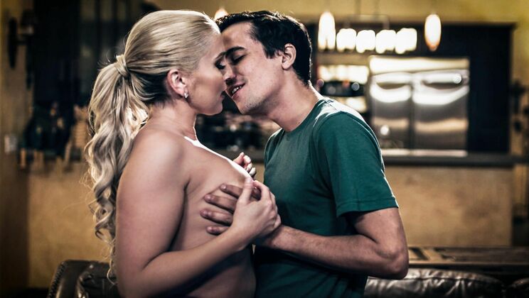 [PureTaboo] - Stepfamily Threesome: Blonde MILF’s Deep Anal and Blowjob Fun